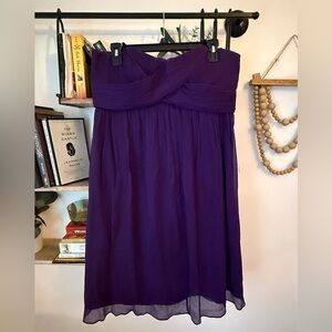 J.Crew Taryn Empire Waist Silk Chiffon dress